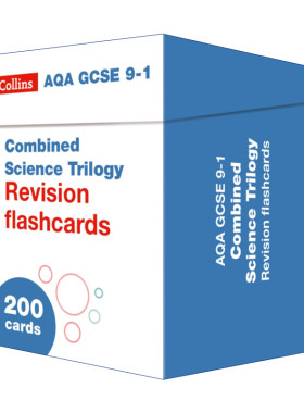 英文原版 Collins AQA GCSE 9-1 Combined Science Revision Cards 柯林斯英国GCSE考试综合科学复习卡片 英文版 进口英语原版书籍