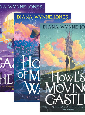 英文原版 Howl'S Moving Castle/Castle In The Air/House of Many Ways 哈尔的移动城堡系列3册 英文版 进口英语原版书籍