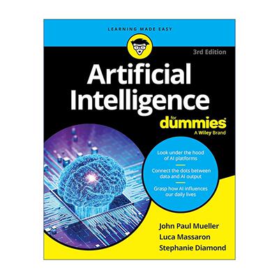 英文原版 Artificial Intelligence For Dummies 人工智能 达人迷 第3版 入门参考系列 英文版 进口英语原版书籍