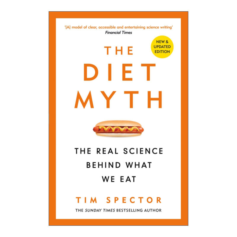 英文原版 The Diet Myth 饮食的迷思 关于营养 健康和遗传的科学真相 英文版 进口英语原版书籍