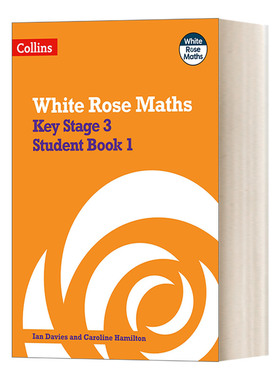 英文原版 Collins Key Stage 3 Maths Student Book 1 White Rose Maths 白玫瑰数学 英国初中数学学生用书 1 进口英语原版书籍