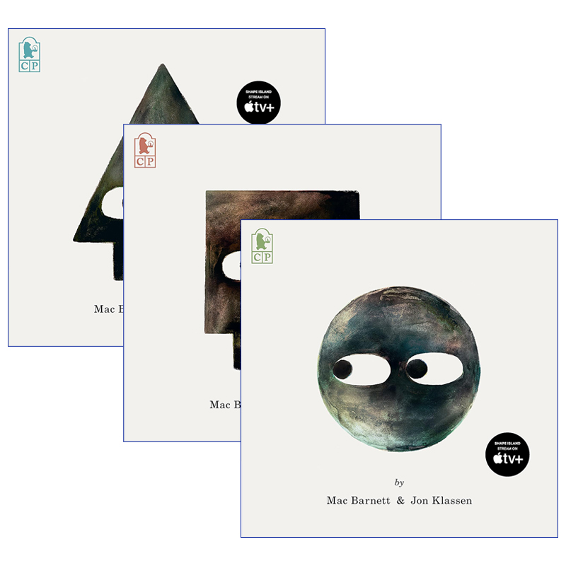 英文原版 Circle Square Triangle 形状三部曲系列3册 儿童绘本 凯迪克奖得主Mac Barnett Jon Klassen 英文版 进口英语原版书籍