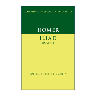 英文原版 Homer Iliad  Book I 荷马 伊利亚特 卷一 剑桥希腊拉丁语经典系列 原文加学者注释 英文版 进口英语原版书籍