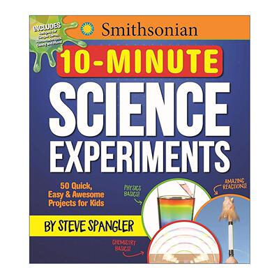 英文原版 Smithsonian 10-Minute Science Experiments 史密森尼10分钟少儿科学实验书 英文版 进口英语原版书籍