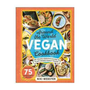 英文原版 Around the World Vegan Cookbook 超过75种令人兴奋的世界素食食谱 英文版 进口英语原版书籍
