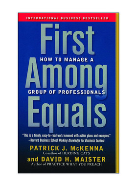 英文原版 First Among Equals 专业团队的管理 如何管理高学历的知识型员工 2002年商业书籍奖英文版 进口英语原版书籍
