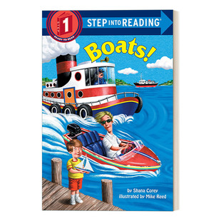 Reading 进口英语原版 Step 书籍 英文版 into 船 英文原版 Boats