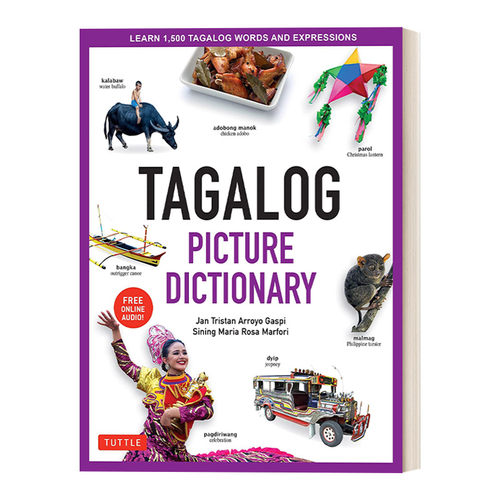 英文原版 Tagalog Picture Dictionary 塔加拉族语图片词典：学习1500个泰语单词和短语 精装 英文版 进口英语原版书籍