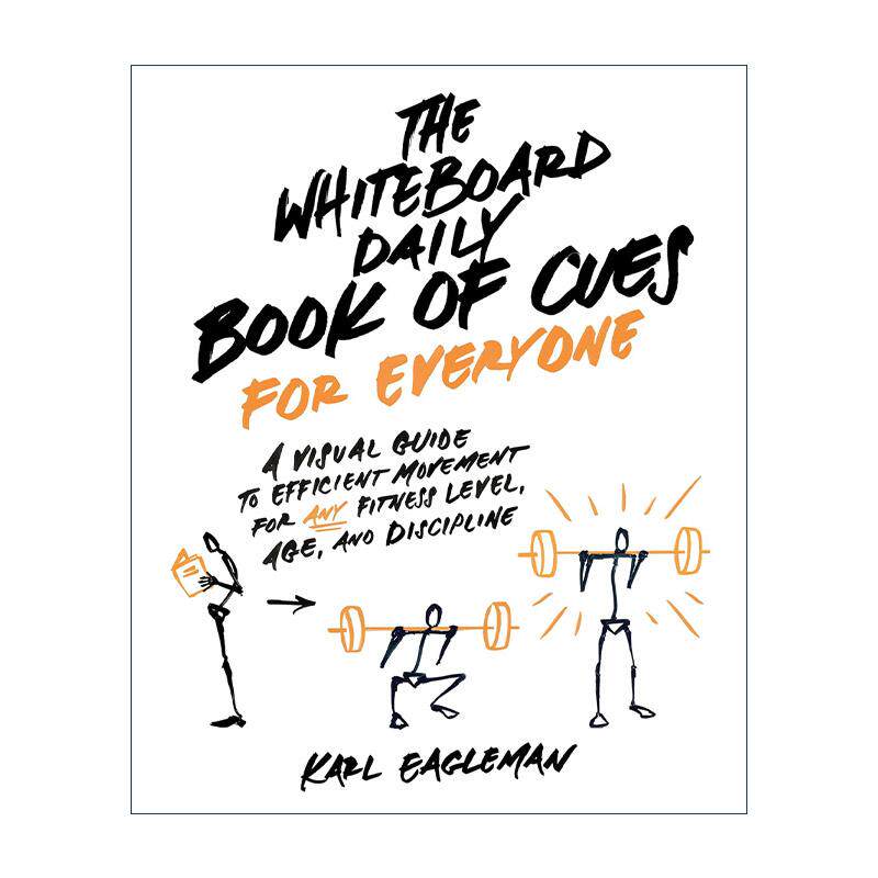 英文原版 The Whiteboard Daily Book of Cues for Everyone 每日白板训练计划书 适用于任何健身水平与年龄的高效运动视觉指南