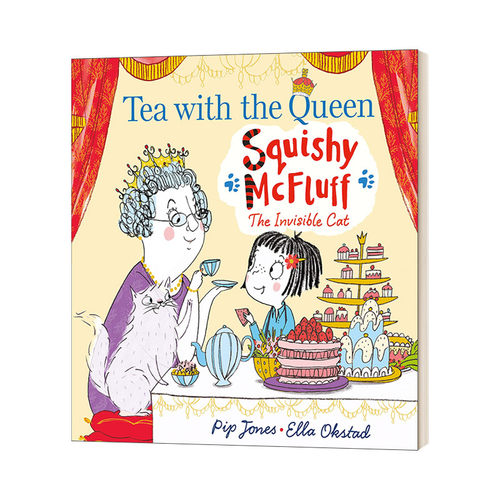 英文原版 Squishy McFluff: Tea with the Queen 我的假想朋友隐形猫 和女王喝茶 英文版 进口英语原版书籍儿童图书