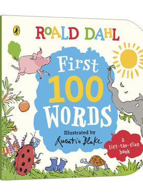 英文原版 Roald Dahl First 100 Words 罗尔·德达尔 100个词汇 儿童词汇学习纸板书 英文版 进口英语原版书籍