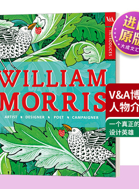 英文原版 V&A Introduces William Morris 威廉·莫里斯 英国艺术家 V&A博物馆人物介绍 英文版 进口书
