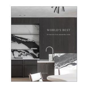 建筑住宅设计作品集精装 Interiors 英文原版 Around 饰 英文版 全球50佳室内装 Best Globe the 书籍 进口英语原版 from World