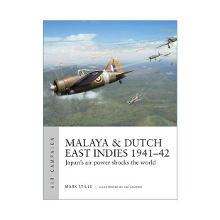 英文版 书籍 Dutch 1941–42 二战英属马来亚与荷属东印度群岛空袭 Indies East 进口英语原版 英文原版 空中战役系列 Malaya