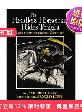 英文原版 The Headless Horseman Rides Tonight 无头骑士今夜骑行 诗歌 纽约时报插画图书 英文版 进口英语原版书籍