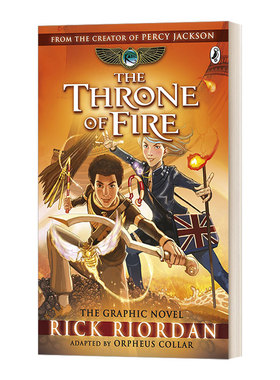 英文原版 The Kane Chronicles The Throne of Fire The Graphic Novel 波西·杰克逊埃及守护神系列漫画2 凯恩与烈焰王座 英文版