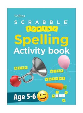 英文原版 Collins SCRABBLE? Junior Spelling Activity Book Age 5-6 柯林斯少儿拼写练习活动书 英文版 进口英语原版书籍