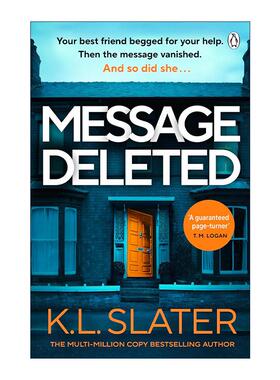 英文原版 Message Deleted 消失的短信 K. L. Slater 畅销悬疑惊悚小说 英文版 进口英语原版书籍