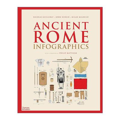 英文原版 Ancient Rome Infographics 古罗马 信息图表 人文历史社会文化 精装 英文版 进口英语原版书籍