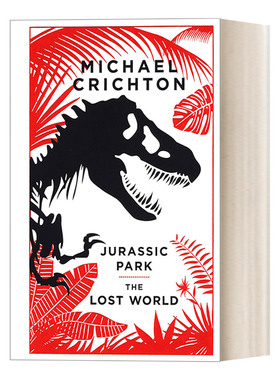 英文原版 Jurassic Park-Exp-Prop 侏罗纪公园+失落的世界 皮封合订本 精装收藏版 Michael Crichton 英文版 进口英语原版书籍