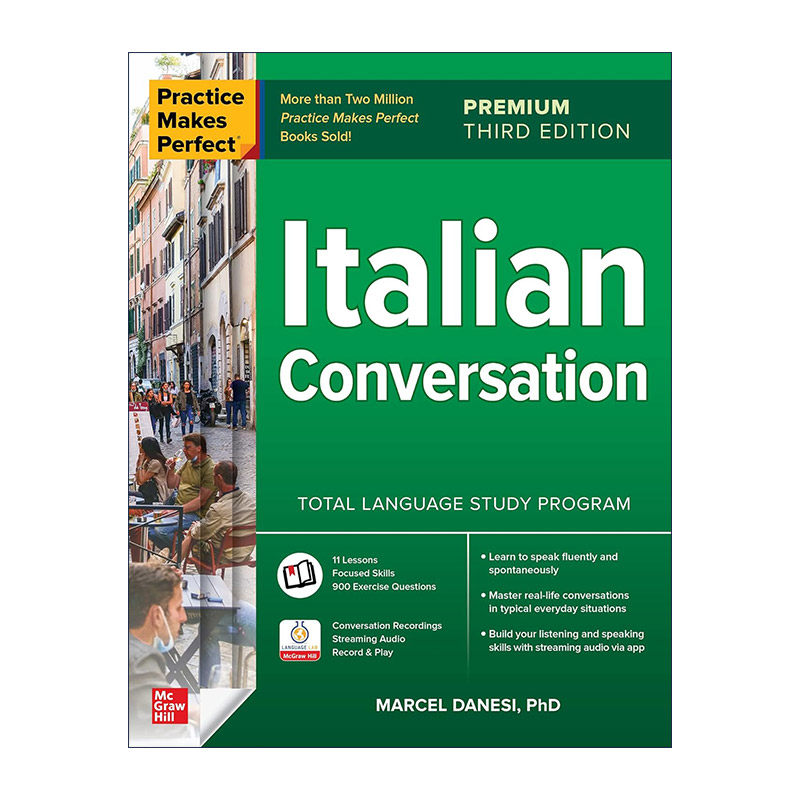 原版 Practice Makes Perfect Italian Conversation 熟能生巧 意大利语对话 第3版 进口原版书籍