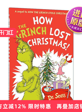 英文原版 How the Grinch Lost Christmas! 苏斯博士系列 圣诞怪杰新故事 儿童故事书 英文版 进口英语原版书籍