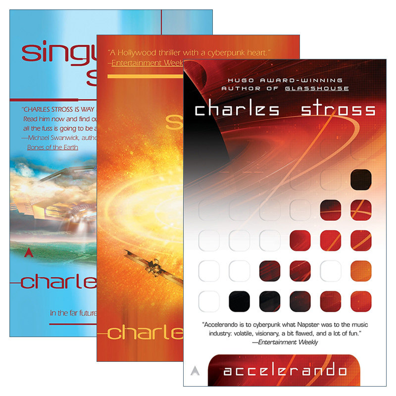 英文原版 Singularity 末日奇点系列3册 硬科幻小说 雨果奖得主Charles Stross 英文版 进口英语原版书籍