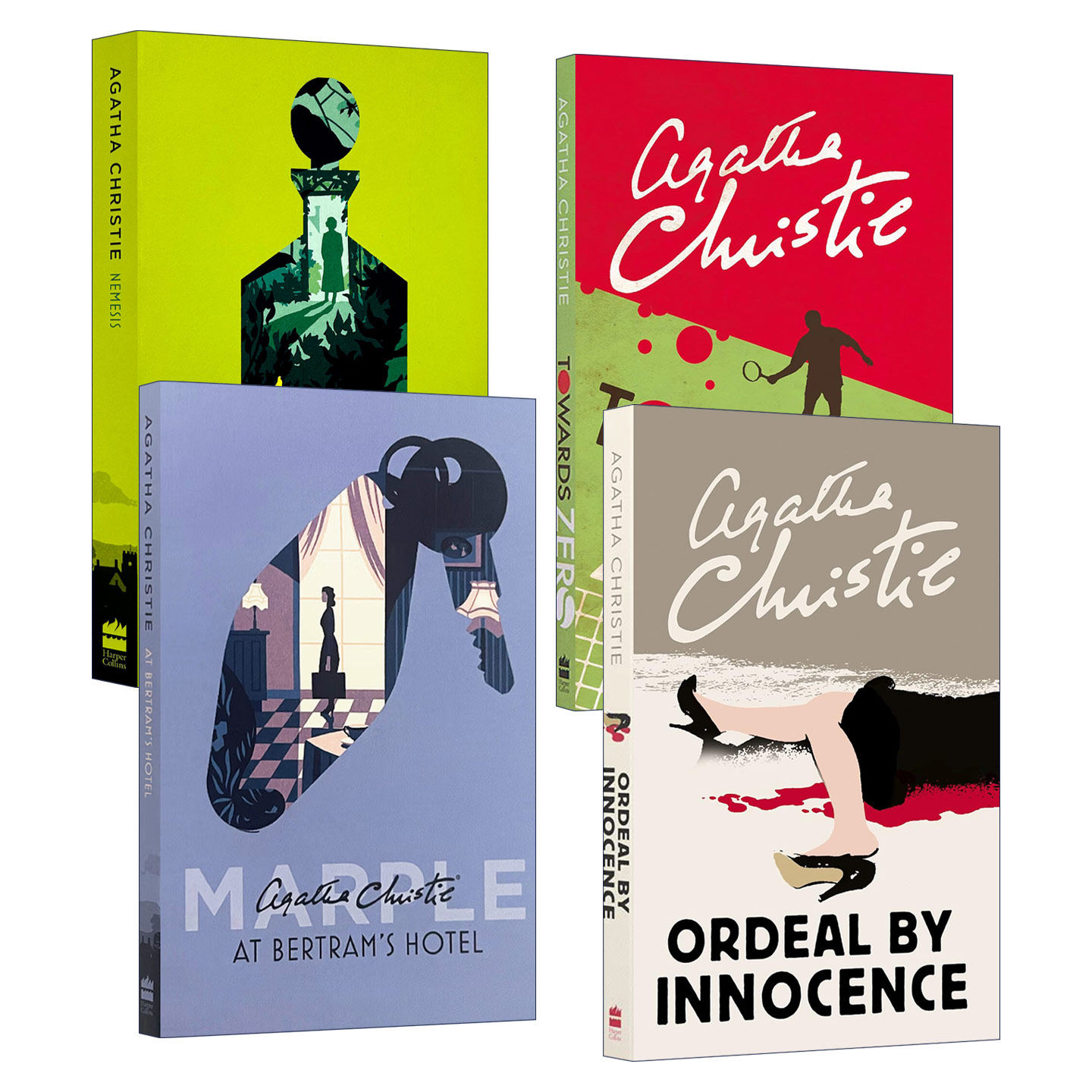 Miss Marple 英文原版 阿加莎系列 马普尔小姐探案第三季4册 英文版推理侦探小说 伯特伦旅馆之谜 无妄之灾 复仇女神 零时