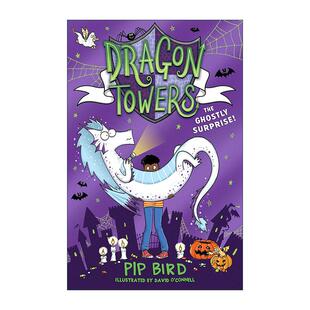 英文原版 Dragon Towers The Ghostly Surprise 龙塔学院2 龙幽灵 儿童插画故事书 英文版 进口英语原版书籍