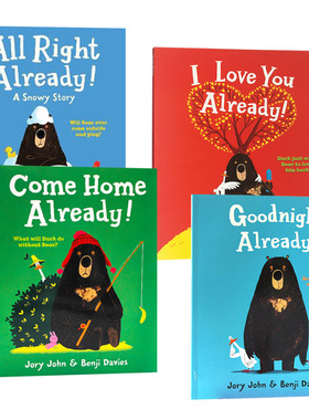 英文原版 本吉戴维斯绘本4册套装 Goodnight Come Home I Love You All Right Already