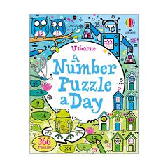 英文原版 Usborne A Number Puzzle a Day 一天一个数字谜题 魔方数独脑筋急转弯 尤斯伯恩儿童益智游戏 英文版 进口英语原版书籍