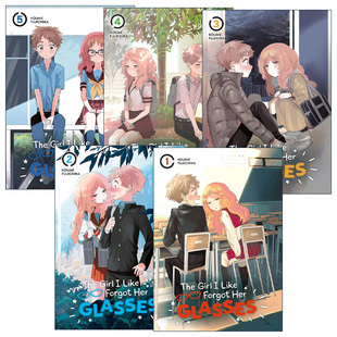 人忘记戴眼镜了系列1 进口英语原版 同名动漫漫画 Her 英文原版 Forgot 5册 Glasses The Girl 英文版 书籍 藤近小梅 Like 喜欢