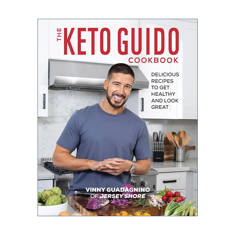 英文原版 The Keto Guido Cookbook 生酮饮食食谱 健康美味且可持续烹饪指南 Vinny Guadagnino 英文版 进口英语原版书籍