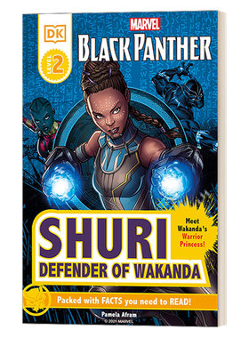 英文原版DK Readers Level 2 Marvel Black Panther Shuri Defender of Wakanda DK分级读物L2 漫威黑豹瓦坎达守护者 英文版进口书