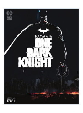 英文原版 Batman One Dark Knight 蝙蝠侠 黑暗骑士 DC黑标漫画 Jock 英文版 进口英语原版书籍