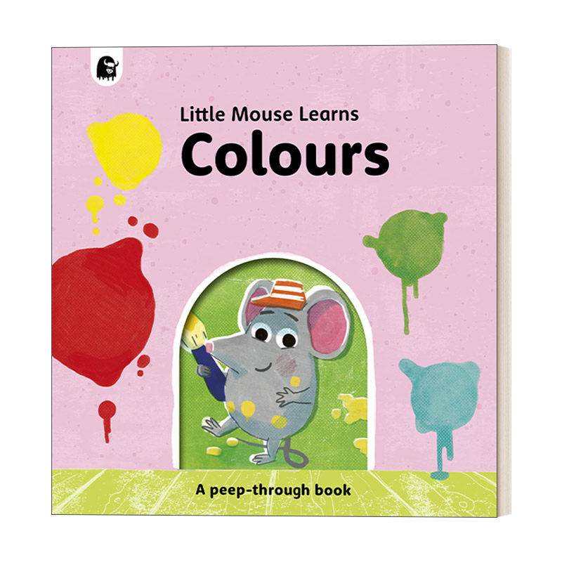 英文原版 colours 小老鼠来学习 颜色 洞洞书 英文版 进口英语原版