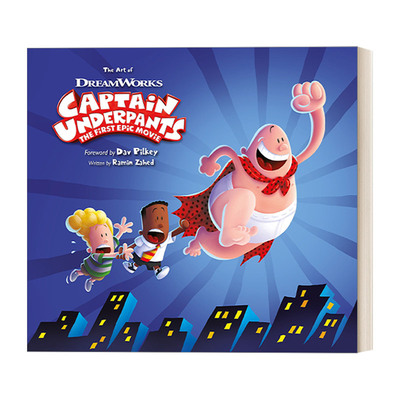 英文原版 The Art of Captain Underpants The First Epic Movie 内裤队长 动画电影艺术设定集 英文版 进口英语原版书籍