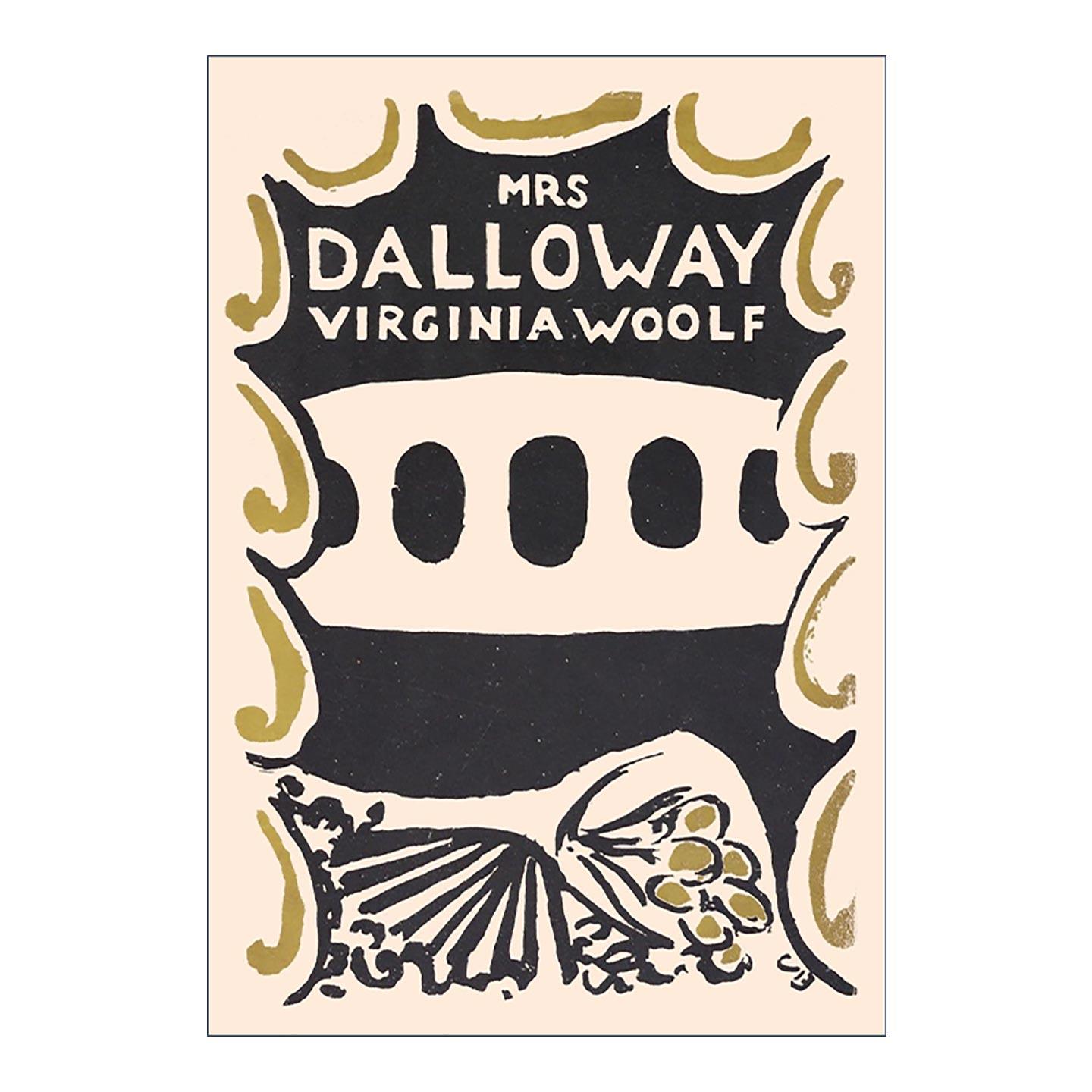 英文原版 Mrs Dalloway 达洛维夫人 弗吉尼亚·伍尔夫 精装收藏版 初版印刷文本及Vanessa Bell设计封面 英文版 进口英语原版书籍