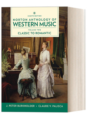 英文原版 Norton Anthology of Western Music Vol.2 诺顿西方音乐选集 第2卷 第八版  螺旋装订版Spiral-bound 英文版 进口英语原