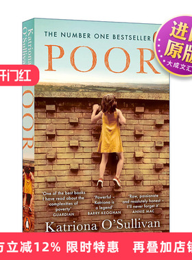 英文原版 Poor 贫穷 一个穷人家女孩的蜕变之路 国际畅销传记作品 爱尔兰图书奖年度传记 英文版 进口英语原版书籍