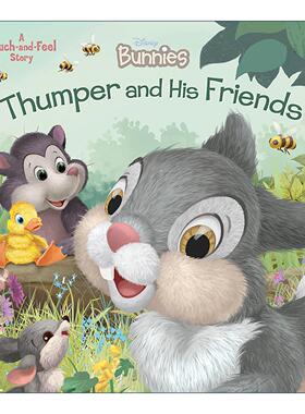 英文原版 Disney Bunnies Thumper and His Friends 迪士尼小兔子 桑珀和他的朋友们 绘本 纸板书 英文版 进口英语原版书籍