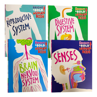 The 进口科普英语书籍儿童图书 英文版 Body 人体4册 英文原版 and Bright 中小学科学绘本 明亮又大胆 Bold Copy Human