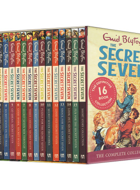 Enid Blyton The Secret Seven Collection 七个小神探 1-16合集 推理探险 儿童英语章节小说 课外阅读提升 6岁+ 英文原版进口图书