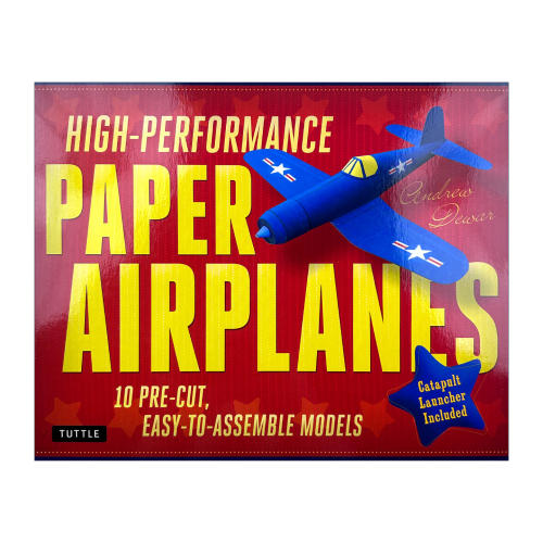 英文原版 High-Performance Paper Airplanes Kit 高性能纸飞机 10个预切割易组装模型 折纸工具包 Andrew Dewar 进口英语原版书籍