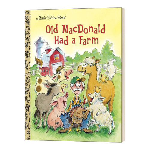 英文原版 Old MacDonald Had a Farm Little Golden Book 老麦克唐纳有一个农场 兰登书屋精装小金书 英文版 进口英语原版书籍