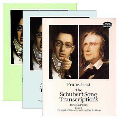 英文原版 The Schubert Song Transcriptions for Solo Piano 舒伯特歌曲改编钢琴独奏曲集系列3册 英文版 进口英语原版书籍