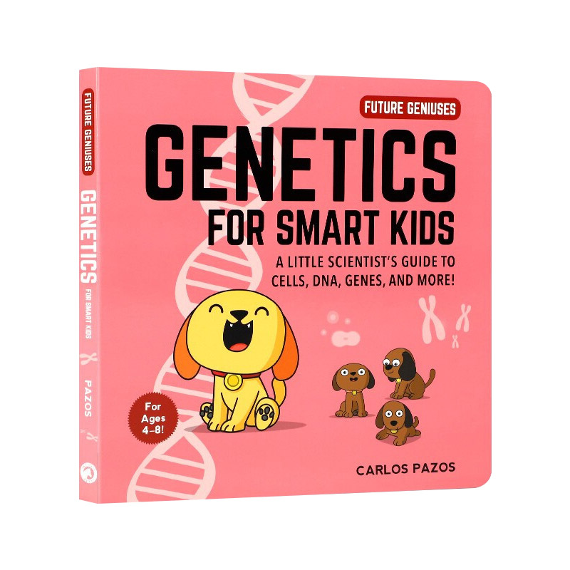 英文原版绘本 Genetics for Smart Kids 聪明孩子的基因学 细胞 基因等 小小科学家 纸板书 英文版 进口英语原版书籍