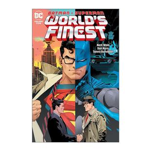 卷五 Superman Finest 英文原版 Secret 世界至佳拍档 DC漫画精装 超人 World 蝙蝠侠 Origins 书籍 进口英语原版 Vol.5 Batman