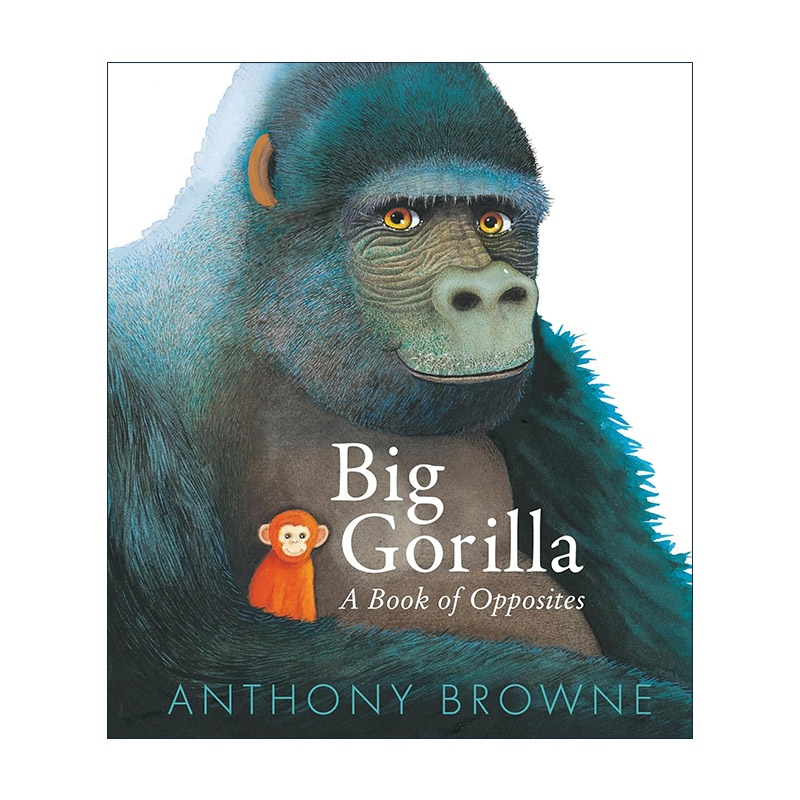 英文原版Big Gorilla A Book of Opposites大猩猩 反义词 儿童早教启蒙精装认知绘本国际安徒生奖插画家安东尼布朗Anthony Browne