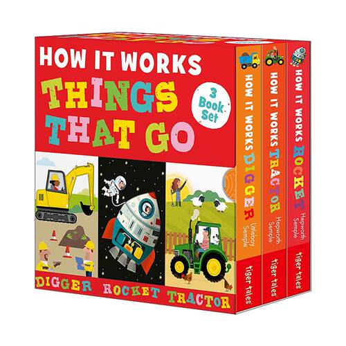 英文原版 How it Works Things That Go 3-Book Boxed Set 英文版 进口英语原版书籍